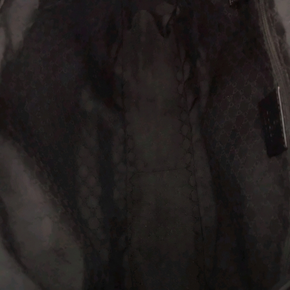 Vintage Gucci Sherry Web Bamboo Handle Two-Way Shoulder Hobo Bag - Picture 9 of 10